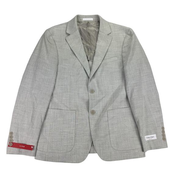 Calvin Klein Other - Calvin Klein Mens X Slim Fit Soft Solid Sport Coat Heather Gray 38S